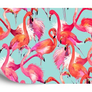 Papier Peint Flamants Roses – Image 2