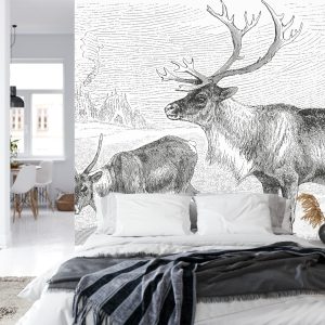 Papier Peint Cerf Vintage – Image 8