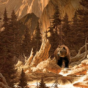 Papier Peint Ours Dans Les Montagnes – Image 1