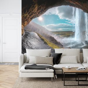 Papier Peint Cascade Rocher Grotte – Image 6