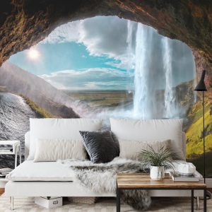 Papier Peint Cascade Rocher Grotte – Image 3