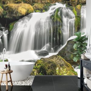 Papier Peint Cascade Dans La Forêt – Image 5