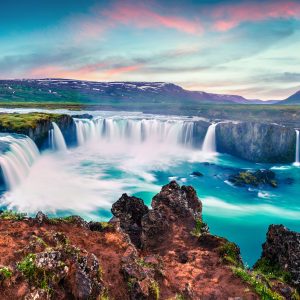 Papier Peint Cascade De Godafoss – Image 1