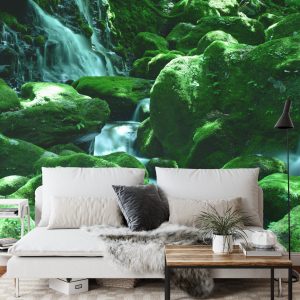 Papier Peint Cascade Rochers – Image 3