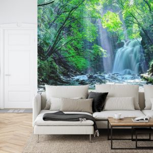 Papier Peint Cascade Dans La Forêt – Image 6