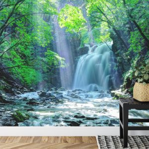 Papier Peint Cascade Dans La Forêt – Image 7