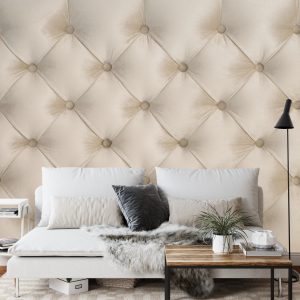 Papier Peint Beige Matelassé – Image 3