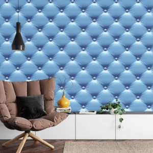 Papier Peint Bleu Matelassé – Image 4