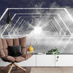 Papier Peint Forêt Dans Le Brouillard – Image 4