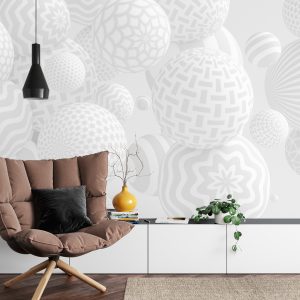 Papier Peint Boules 3D Modernes – Image 4