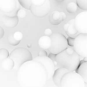 Papier Peint Boules Blanches 3D – Image 1