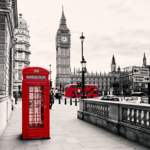 Papier Peint Londres Noir Et Blanc – Image 1