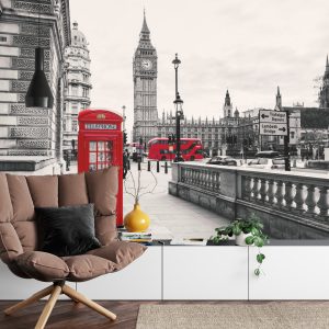 Papier Peint Londres Noir Et Blanc – Image 4