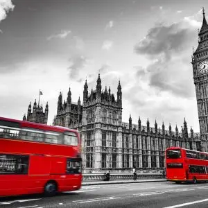 Papier Peint Londres Noir Et Blanc – Image 1