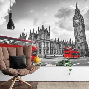 Papier Peint Londres Noir Et Blanc – Image 4