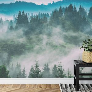 Papier Peint Forêt Dans Le Brouillard – Image 7