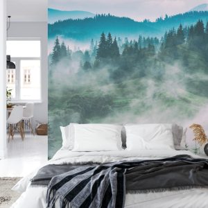 Papier Peint Forêt Dans Le Brouillard – Image 8