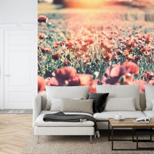 Papier Peint Prairie Pleine De Coquelicots – Image 6