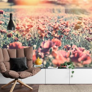 Papier Peint Prairie Pleine De Coquelicots – Image 4