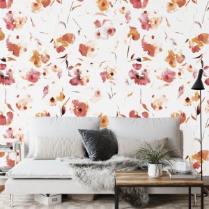 Papier Peint Coquelicots Peints – Image 3