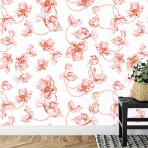 Papier Peint Coquelicots Aquarelle – Image 7