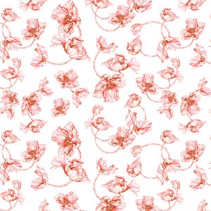 Papier Peint Coquelicots Aquarelle – Image 1