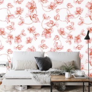 Papier Peint Coquelicots Aquarelle – Image 3