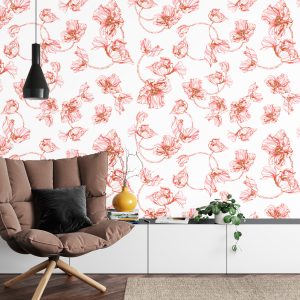 Papier Peint Coquelicots Aquarelle – Image 4