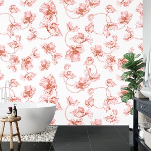 Papier Peint Coquelicots Aquarelle – Image 5