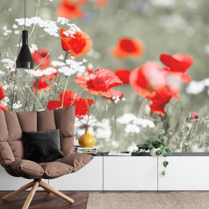 Papier Peint Coquelicots Rouges Sauvages – Image 4