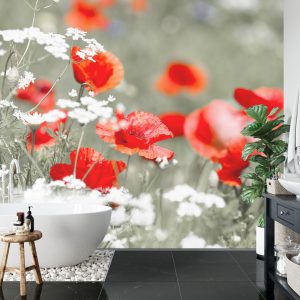 Papier Peint Coquelicots Rouges Sauvages – Image 5