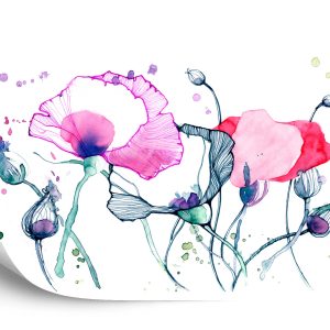 Papier Peint Coquelicots Colorés – Image 2