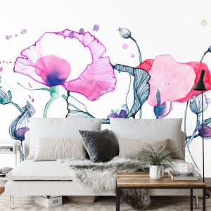 Papier Peint Coquelicots Colorés – Image 3