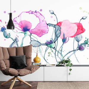 Papier Peint Coquelicots Colorés – Image 4