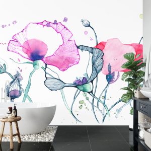 Papier Peint Coquelicots Colorés – Image 5