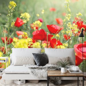 Papier Peint Prairie De Coquelicots – Image 3