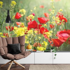 Papier Peint Prairie De Coquelicots – Image 4