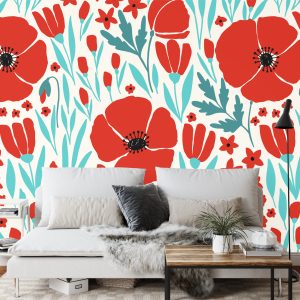 Papier Peint Fleurs De Coquelicots – Image 3