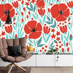 Papier Peint Fleurs De Coquelicots – Image 4