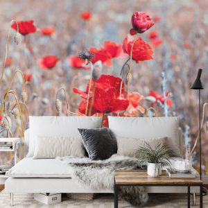 Papier Peint Coquelicots Meadow Vintage – Image 3
