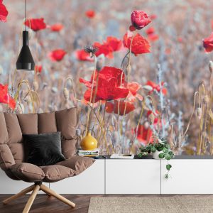 Papier Peint Coquelicots Meadow Vintage – Image 4