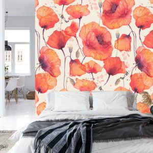 Papier Peint Coquelicots Vintage – Image 8