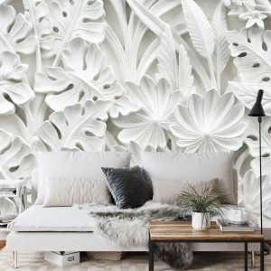 Papier Peint Feuilles 3D – Image 3