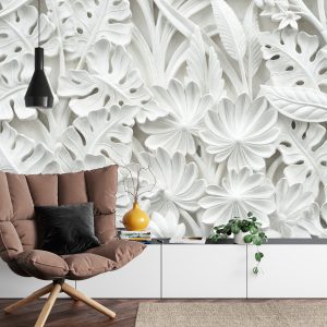 Papier Peint Feuilles 3D – Image 4