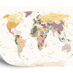 Papier Peint Carte Du Monde – Image 2
