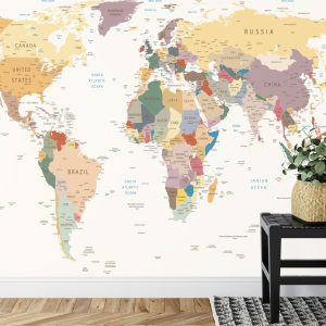 Papier Peint Carte Du Monde – Image 7