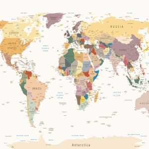 Papier Peint Carte Du Monde – Image 1