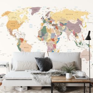 Papier Peint Carte Du Monde – Image 3