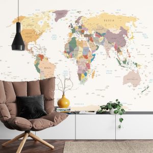 Papier Peint Carte Du Monde – Image 4