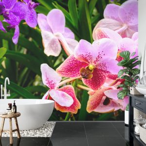 Papier Peint Orchidées Colorées 3D – Image 5
